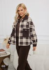ORANGE PLAID SHACKET