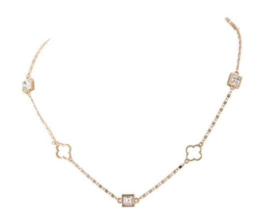 MERX NECKL STATION FLOWER SQR