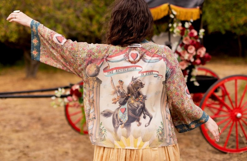 MARKET OF STARS CROPPED KIMONO