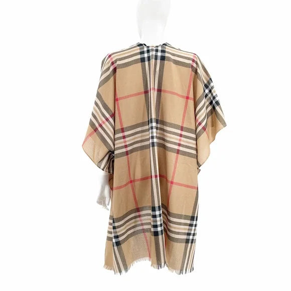 FRAAS SCARF PONCHO PLAID