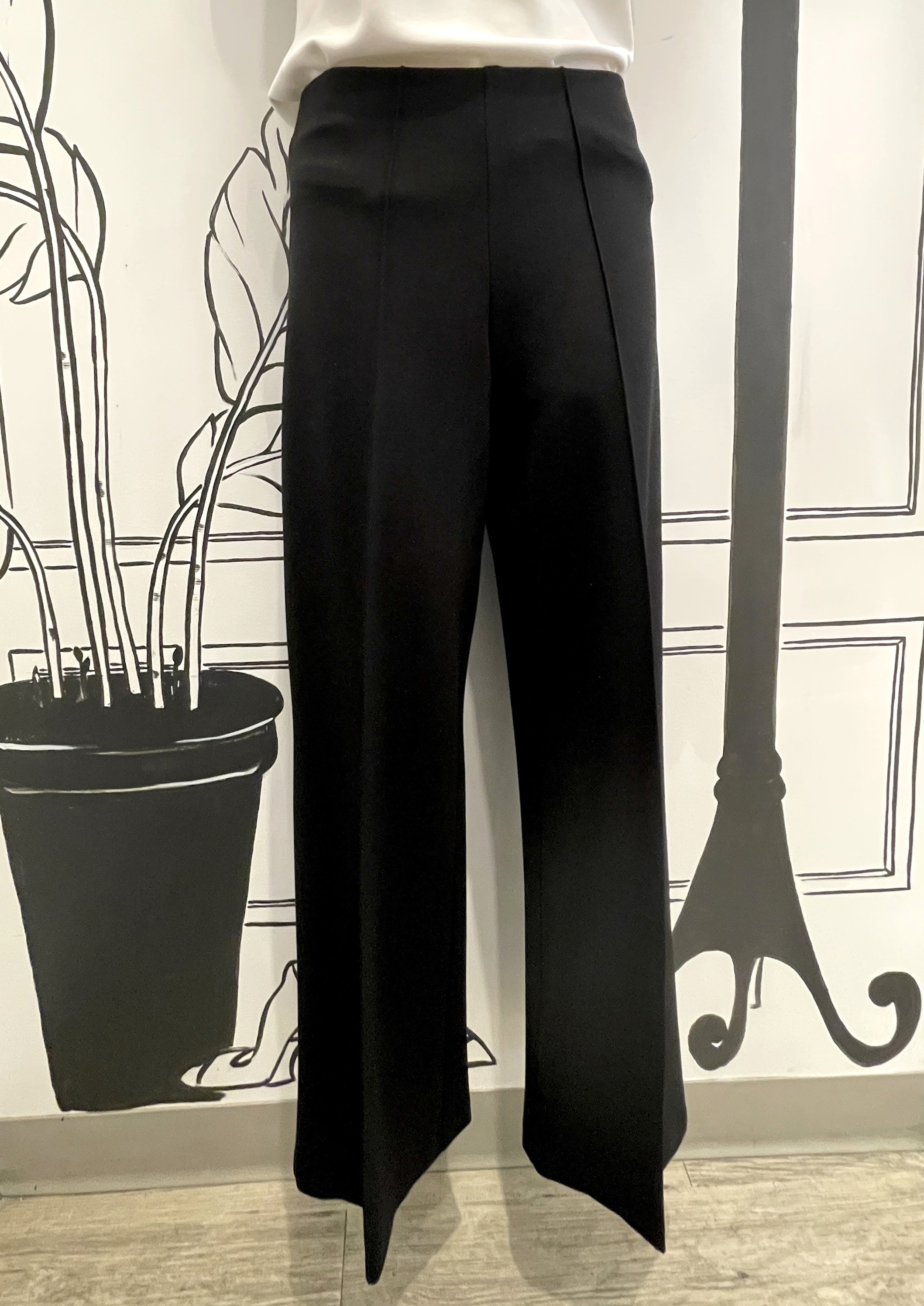 LASAN PANT WIDE LEG PULL ON FRONT SEAM