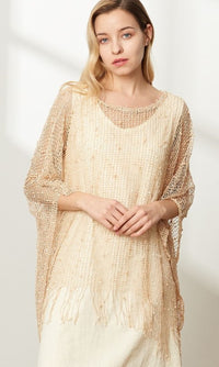 SCATTERED BEADED KIMONO