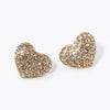 WONA EARRING PAVE HEART GLD