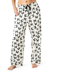 HELLO PANTS PAJAMA SATIN BOW
