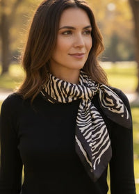 CATH SCARF ZEBRA PRINT