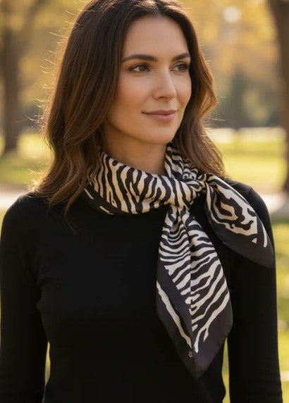 CATH SCARF ZEBRA PRINT