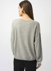RIBKO SWEATER WOOL BLEND V NECK
