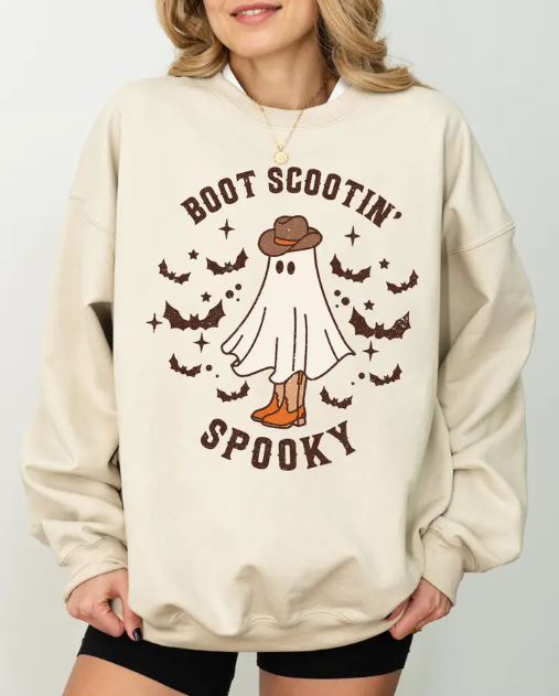 SWEATER BOOT SCOOTIN SPOOKY