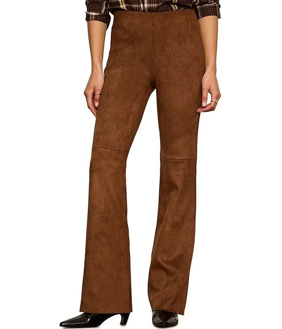 SANCTUARY PANT FAUX SUEDE FLARE LEG