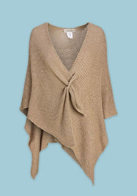 ASTRID PONCHO KNIT SLIDE THRU CLOSURE