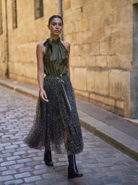 LONG TULLE SKIRT