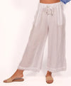 CATH PANT LINEN FRAYED EDGE