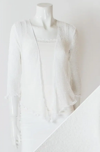BLUE SKY SHORT SHRUG SWEATER