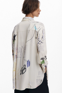 DESIGUAL PRINTED BLOUSE
