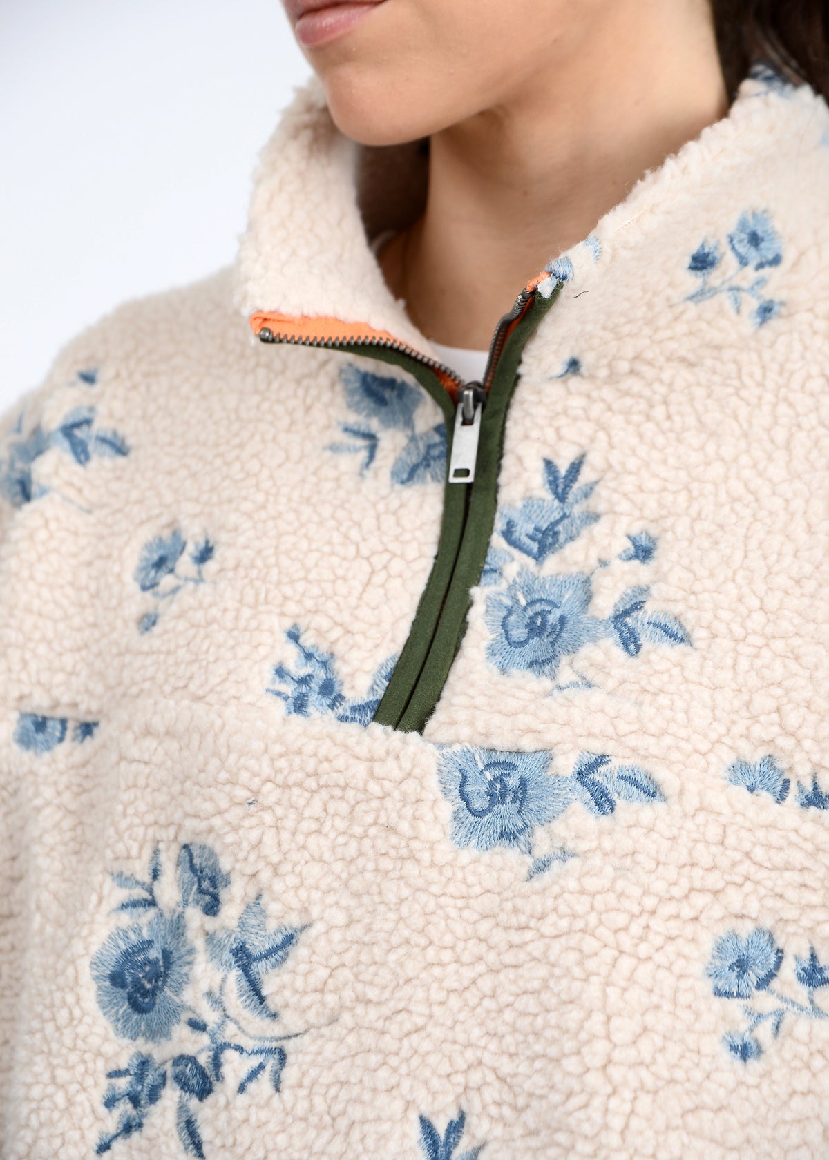RD PULLOVER MOCK NCK FLRL
