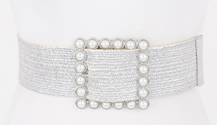 3AM BELT WIDE PEARL ELASTIC