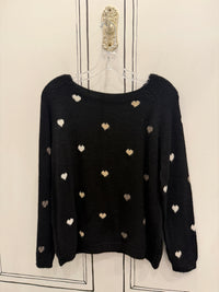 WINNI SWEATER KNIT L/S MULTI SHADE HEARTS