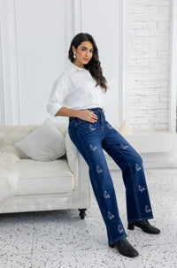 ORANGE PANT DENIM SHIMMERING CHERRY