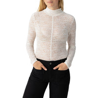 SANCTUARY MOCK NECK KNIT TOP