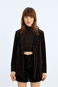 MOLLY BRACKEN VELVET BLAZER