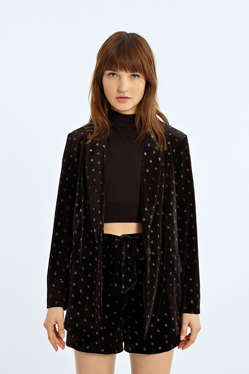 MOLLY BRACKEN VELVET BLAZER