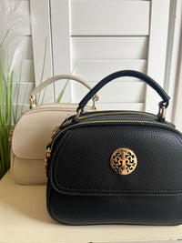 CRYST BAG FRNT ZIP RND MEDLLN