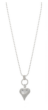 MERX SOLID HEART LONG NECKLACE