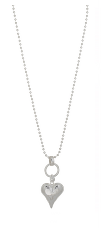 MERX SOLID HEART LONG NECKLACE