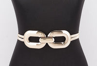 DOUBLE LINK BUCKLE ELASTIC BELT