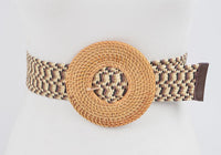 ROUND BAMBOO BUCKLE BELT