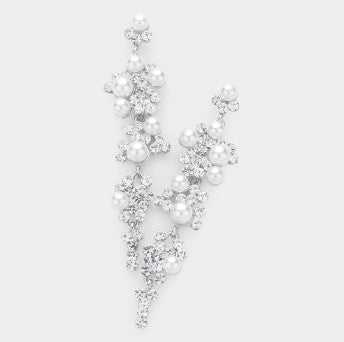 WONA EARR BUBBLE STONE CLUSTER DANGLE