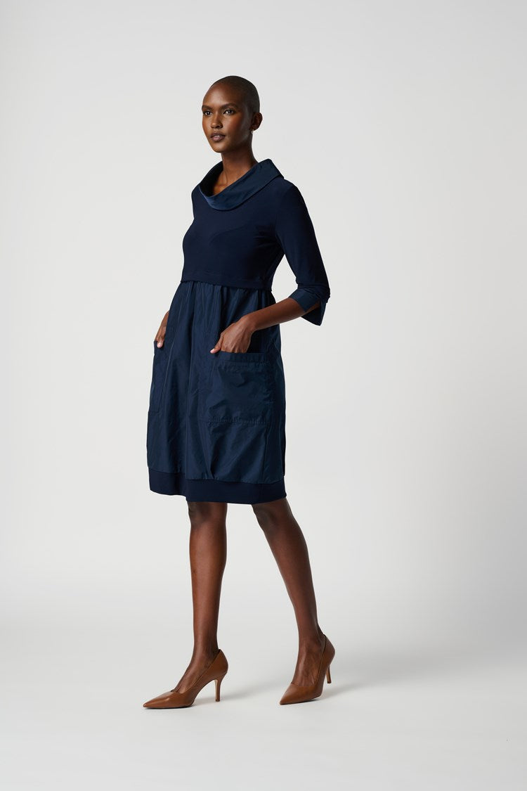 RIBKO DRESS COWL