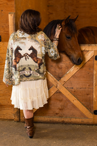 MARKET OF STARS CROPPED KIMONO