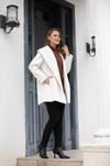 ORANGE WIDE COLLAR COAT