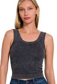 SEAMLESS TANK W/BRA PAD