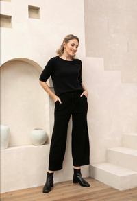 ORANGE KNIT PULL ON PANT