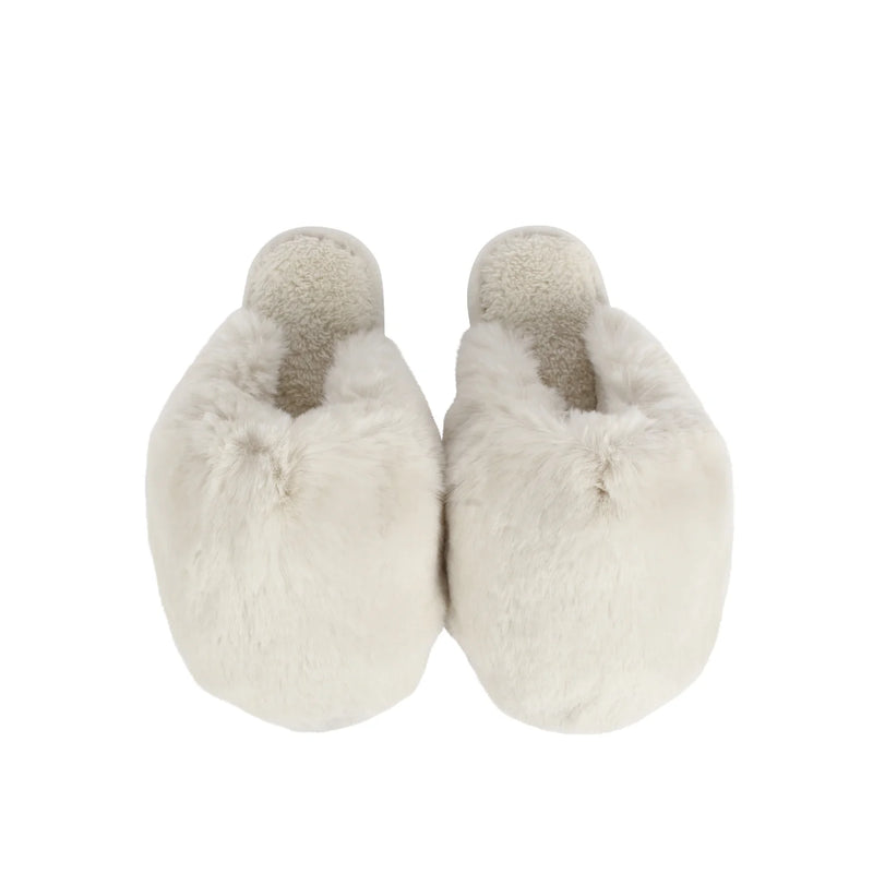 FAUX FUR SLIPPERS - PLUSH