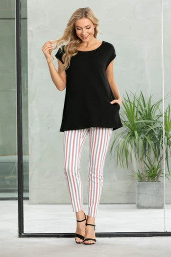 ORANGE BAMBOO FRENCH TERRY TOP