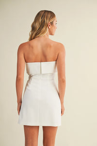 MUST FLUTTER BANDEAU STN DRESS