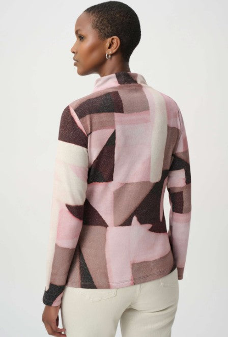 RIBKOFF SWEATER GEOMETRIC PRINT