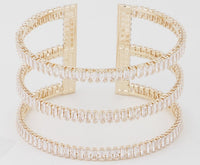 3AM BRACL TRIPLE CRSTL OPEN CUFF