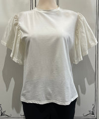 RUFFLE SLEEVE TOP