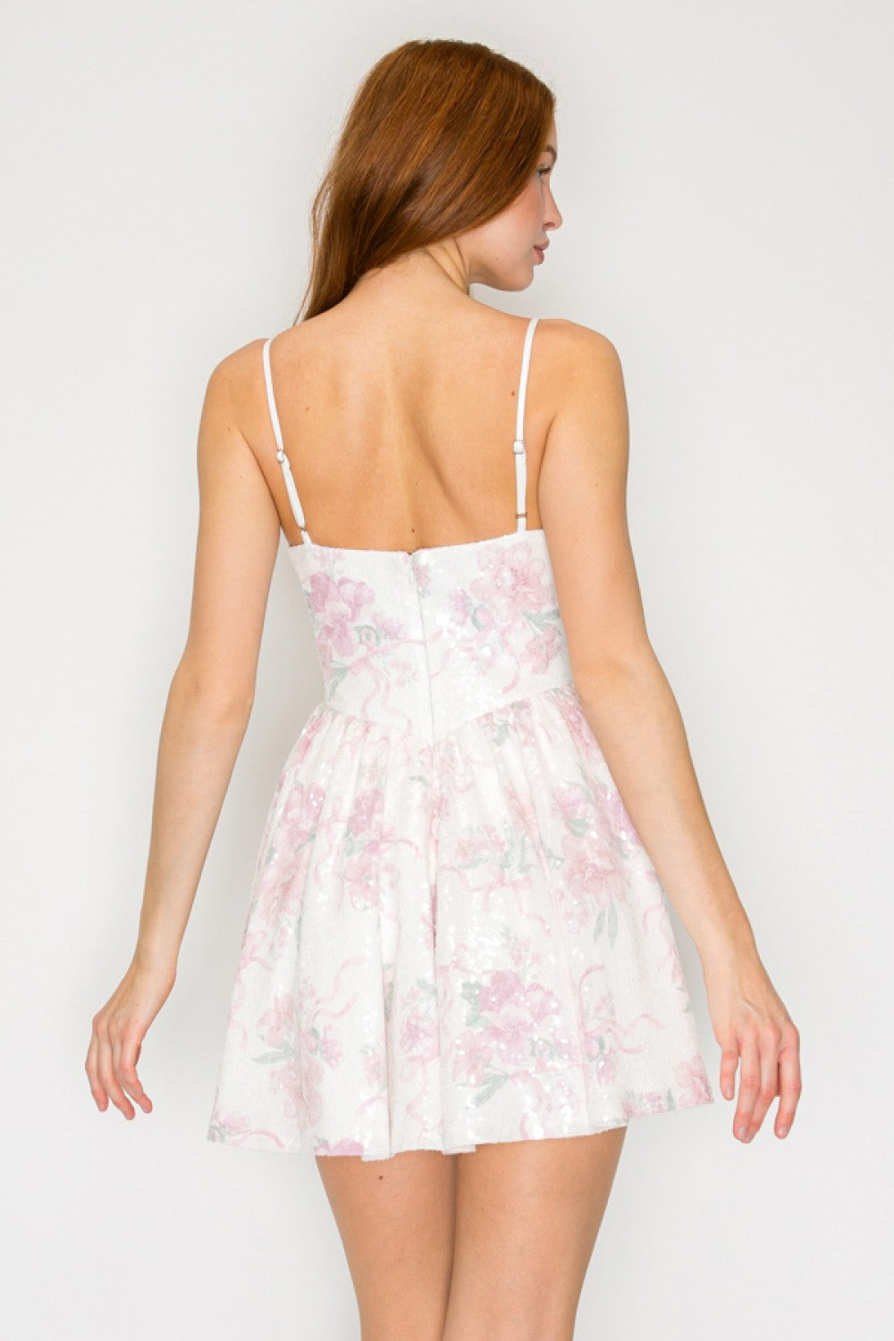 LOVS DRESS SEQUIN PRNT