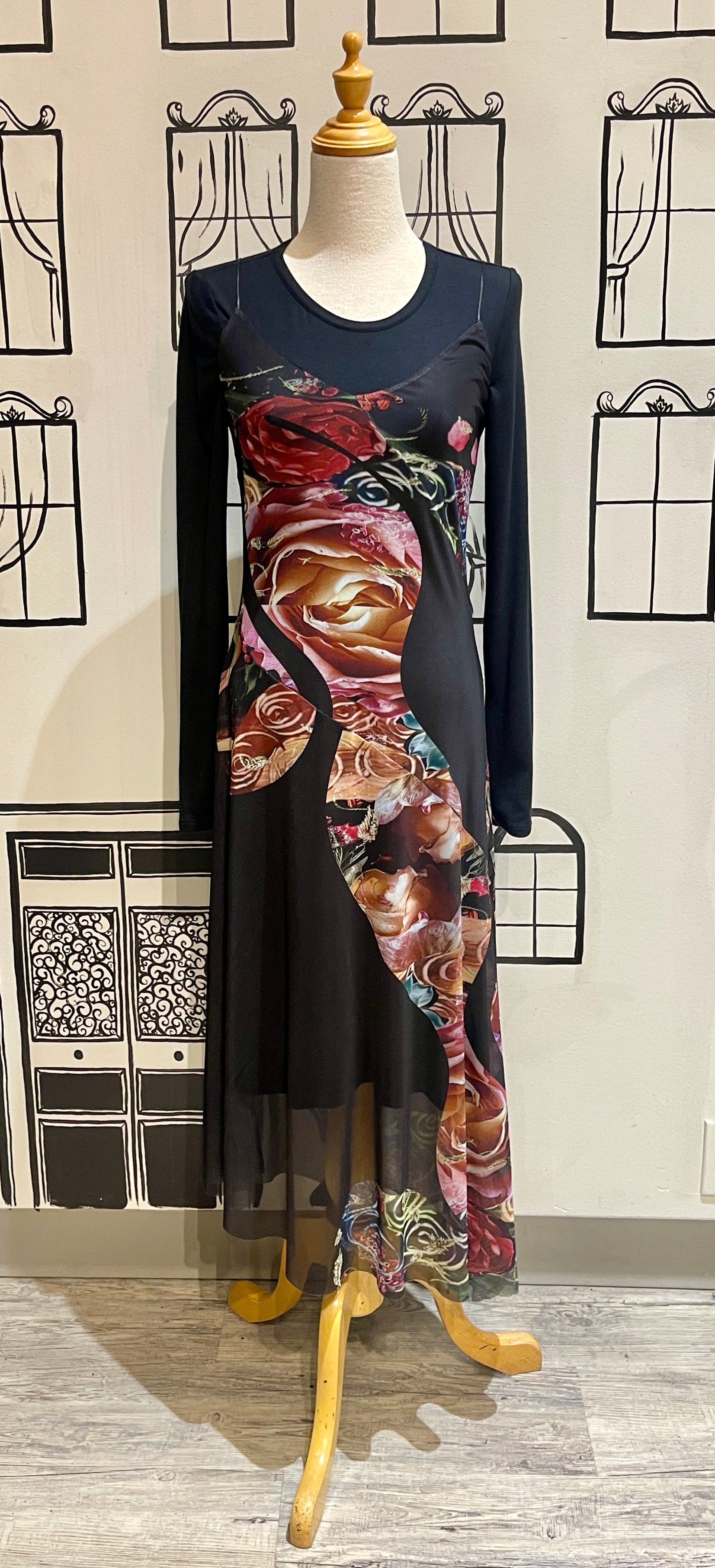 DESIGUAL DRESS MULTI FLRL WAVE