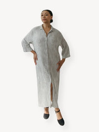 CRINKLE SHIRT DRESS