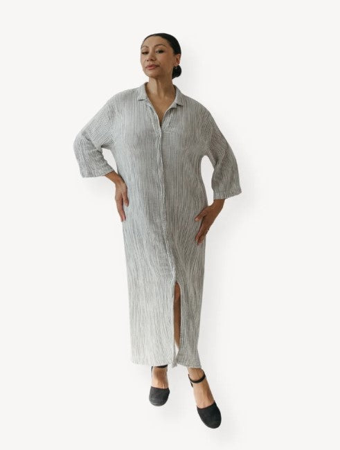 CRINKLE SHIRT DRESS