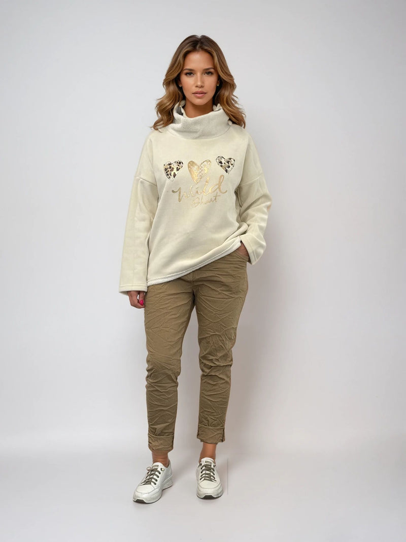 SWEATER COWL ANIMAL & HEART