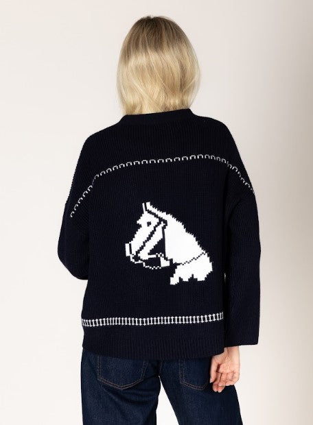 LYLA SWEATER HORSE PRINT