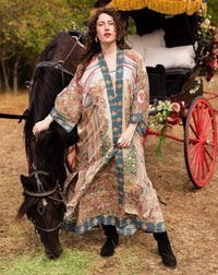 MARKET OF STARS KIMONO OPERA ROBE WITH BELT