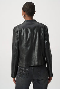 RIBKOFF JACKET EMBELLISHED FOILED SUEDE